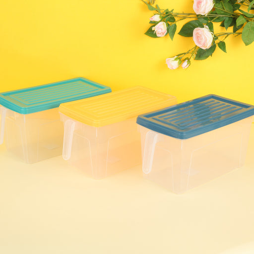 Caja de almacenamiento de refrigerador rectangular
