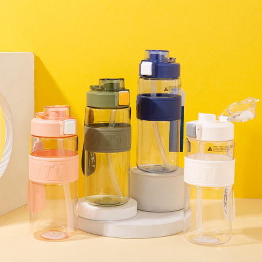 Vaso con pajita Vitality (640ml)