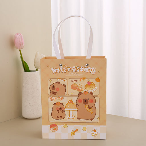 Bolsa de regalo de flores estilo pintura al óleo (pequeña)