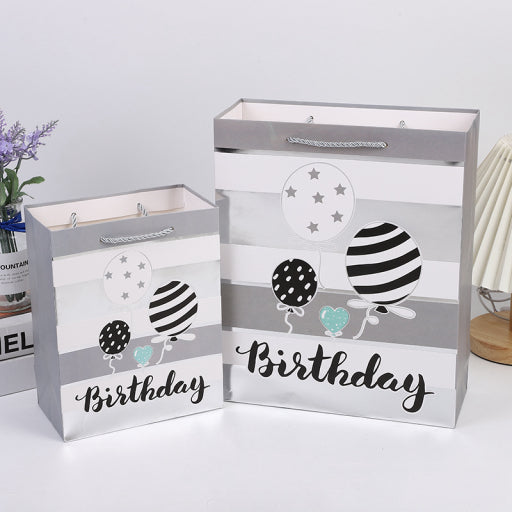 Bolsa de regalo plata cumpleaños