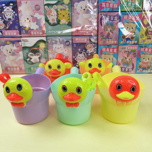 Cubo de arena infantil con forma de pato
