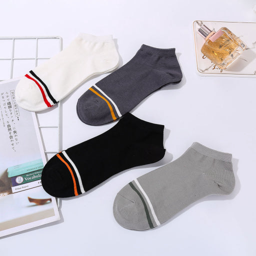 Calcetines náuticos de hombre a rayas (2 pares)