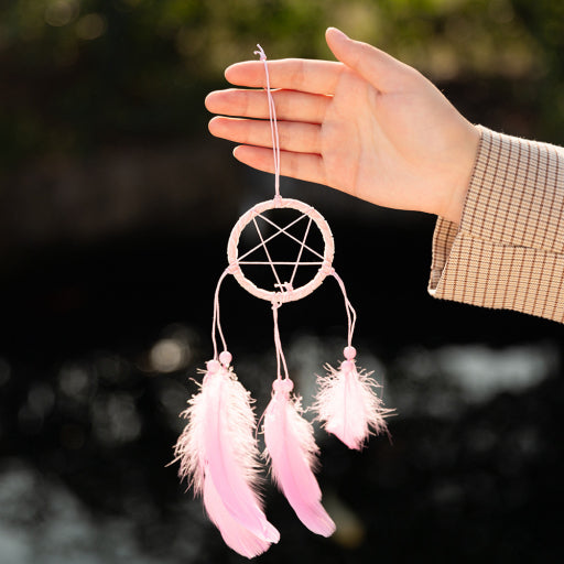 Campana de viento de plumas