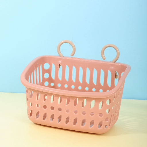 Cesta colgante rectangular con doble gancho