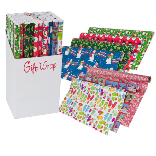 Envoltura De Regalo, 30 Pies Cuadrados Navidad 6 Asst