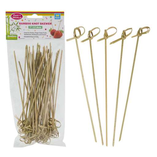 50 Púas De Nudo De Bambú: 7"