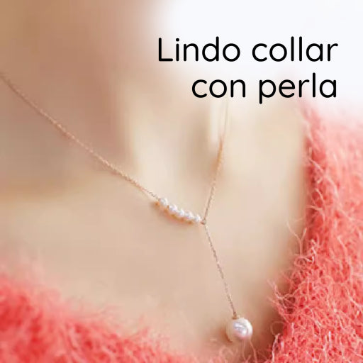 Lindo collar con perla