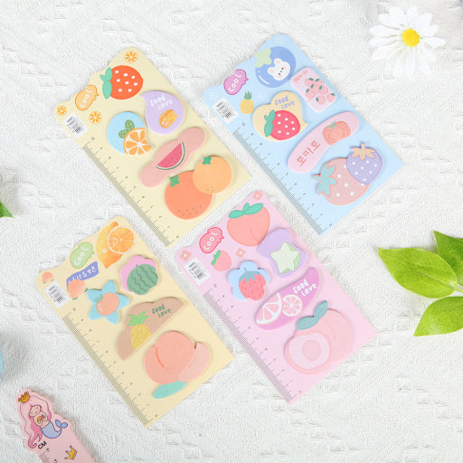 Nota adhesiva de fruta