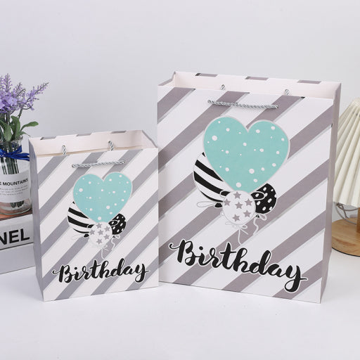 Bolsa de regalo plata cumpleaños