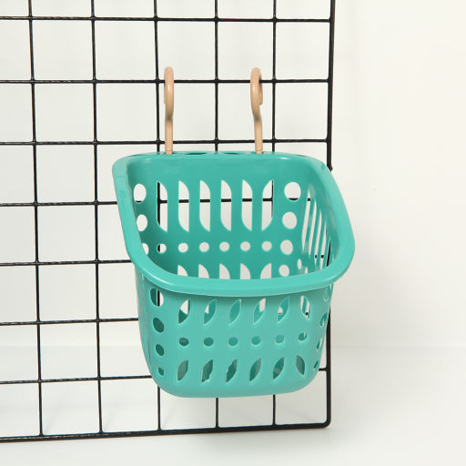 Cesta colgante cuadrada con doble gancho