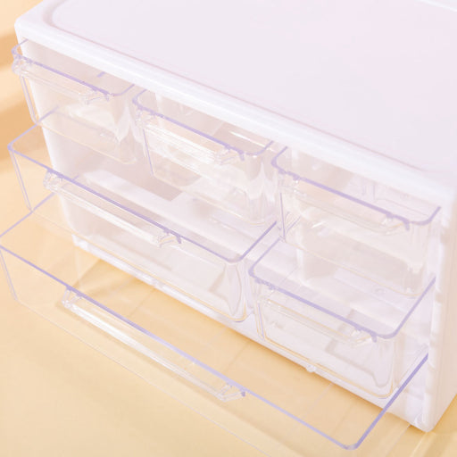 Almacenamiento de papelería de 6 celdas (púrpura)