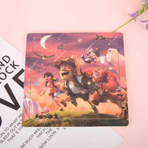 Serie anime de pequeños rompecabezas.