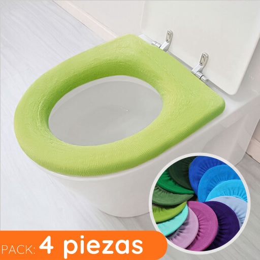 Suave cubierta de asiento para inodoro-Pack 4