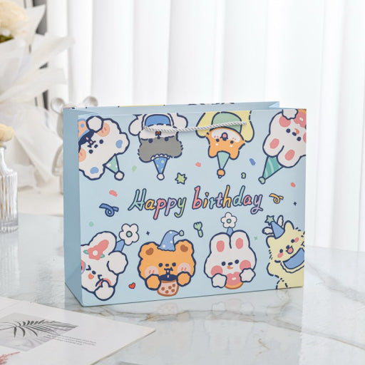 Bolsa de regalo de oso floral