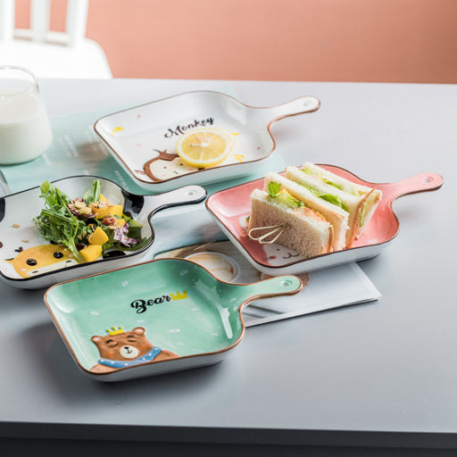 Sartén para conejos rectangular con un solo mango, 9 pulgadas