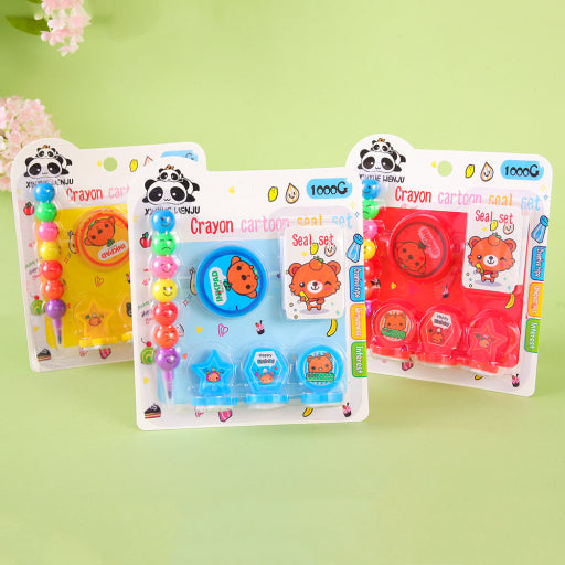 Crayón Pluma Diez Sellos