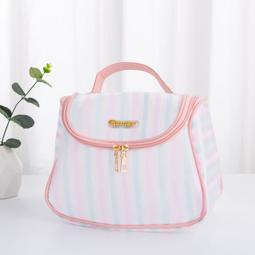 Bolsa De Almacenamiento De Bolas De Masa A Rayas - Rosa