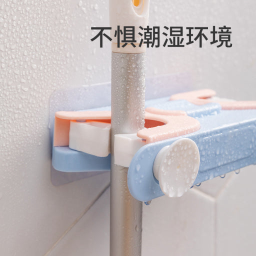 Soporte de pared para escobas