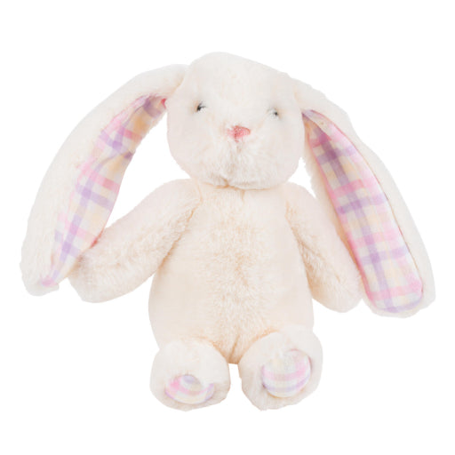 Felpa 9"Gingham Conejito Crema