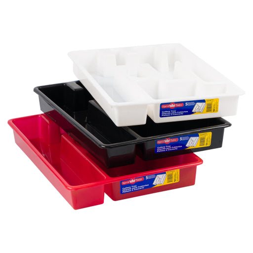 Bandeja Para Cubiertos De 5 Compartimentos De Imperial Plastics