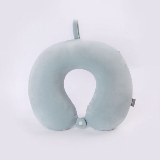 Almohada en U de color liso (verde)