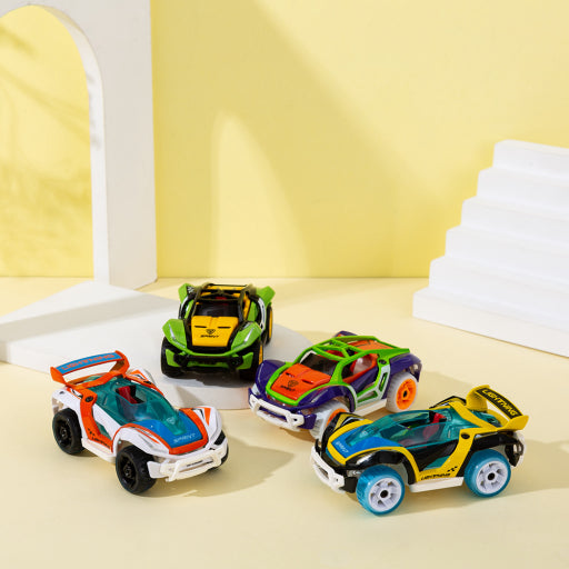 Coche deportivo de potencia de retorno de montaje de aleación DIY
