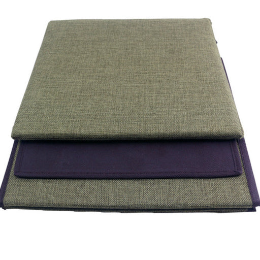 Taburete de almacenamiento simple de color sólido (verde)