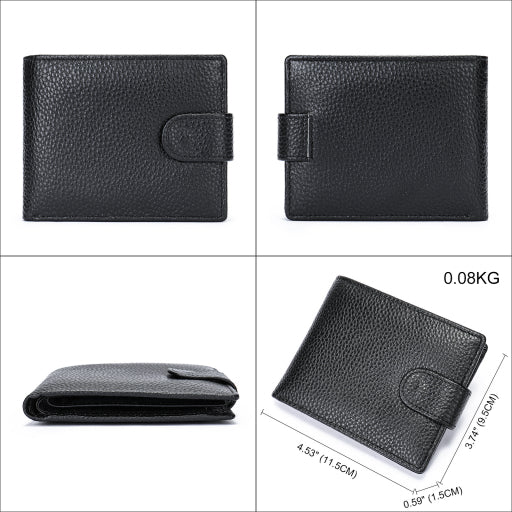 Cartera con broche para hombre