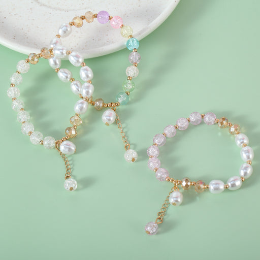 Pulsera AB con cuentas de perlas