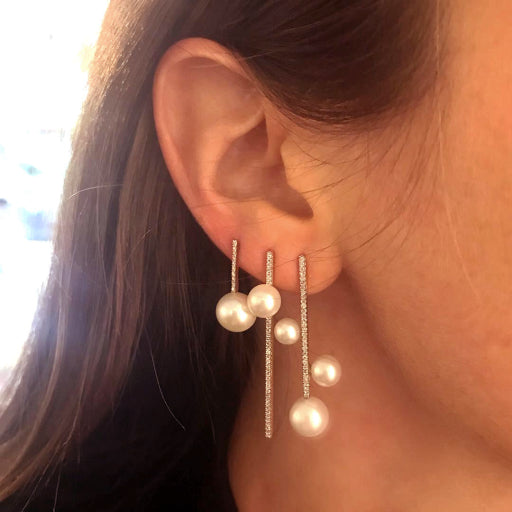 Set de aretes con perla
