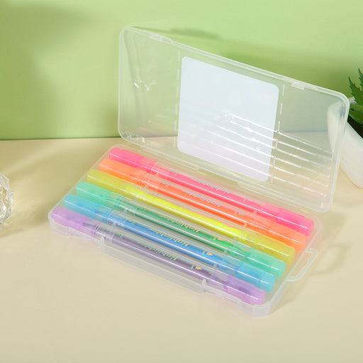 Resaltador de doble punta de 6 colores