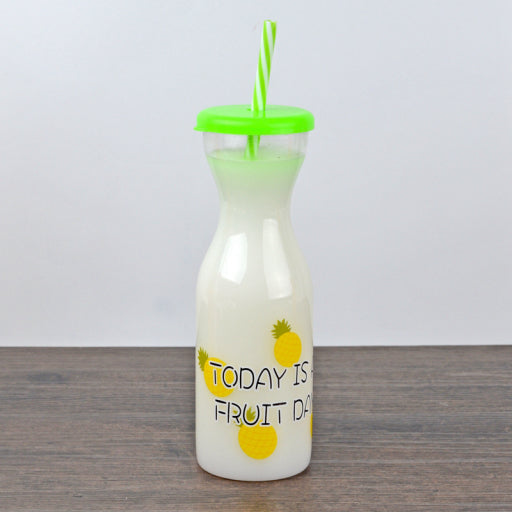 Vaso de plástico con estampado de frutas (500ml)