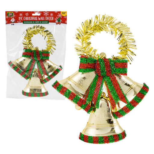 Decoración Para Colgar, 1 Campana De 10"H Con