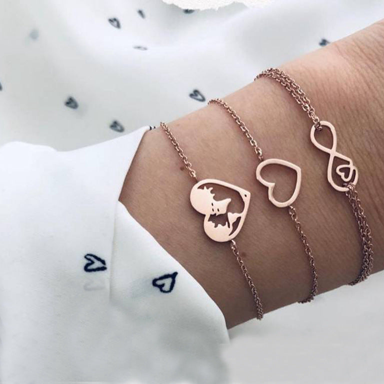 Set de 3 pulseras de infito