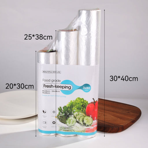 Bolsa desprendible para conservación de alimentos frescos (3 rollos)