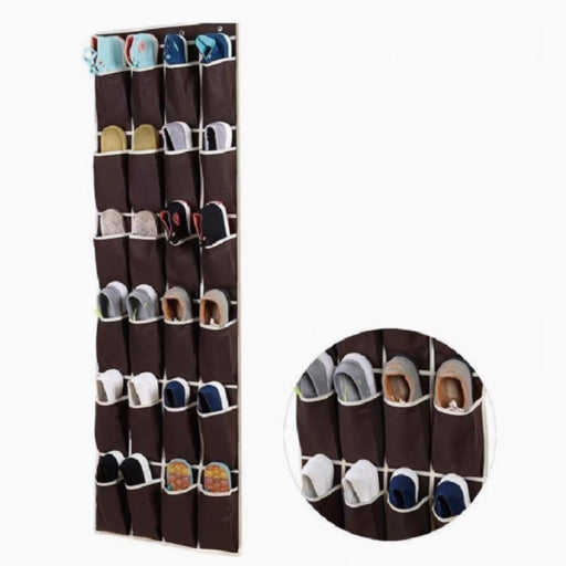 Rack de organizador de zapartos colgante para puerta.