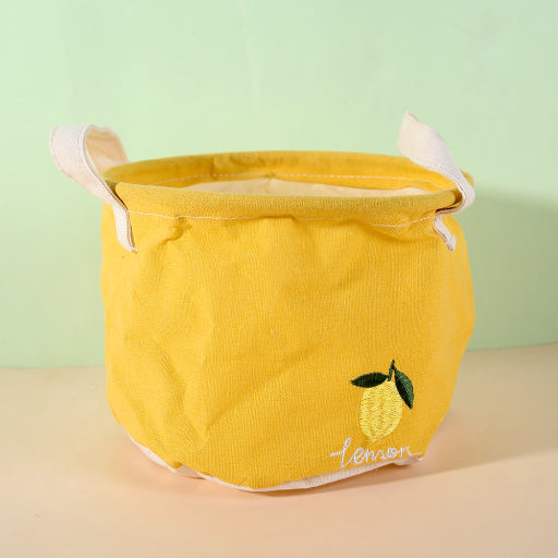 Cubo de almacenamiento de frutas bordado (pequeño)