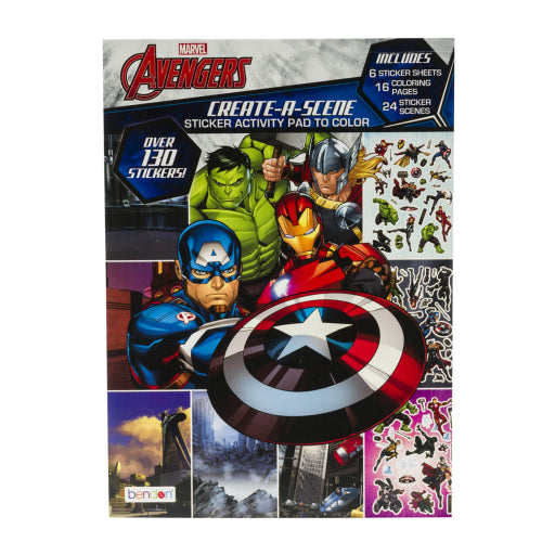 Los Vengadores Crean Una Escena Con Pegatinas Y Bloc De Actividades