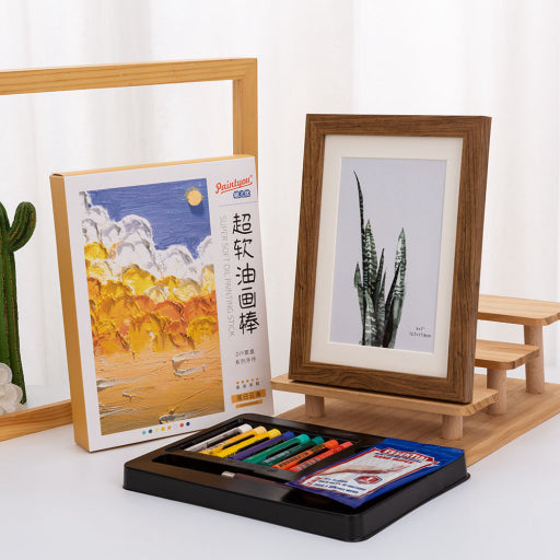 Juego de caja de regalo con barra de pintura al óleo súper suave (8 colores)