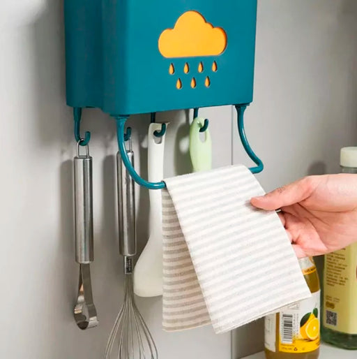 Escurridor de cubiertos con ganchos para pared