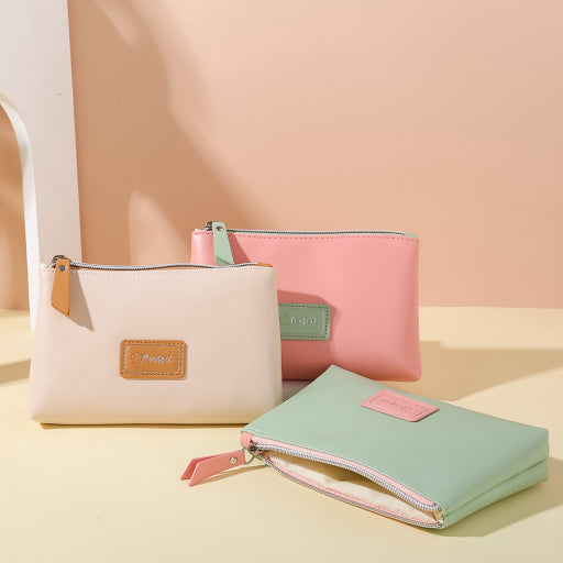 Bolsa de maquillaje portátil Jelly Mother Child (beige)