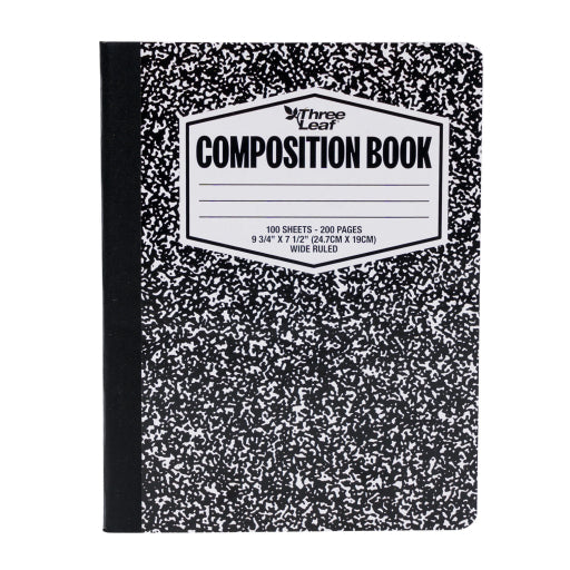 Libro De Composición Con Rayas Anchas De 100 Hojas