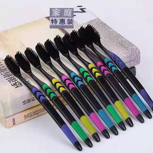 Cepillo de dientes para adultos de cerdas suaves de carbón de bambú (20 )