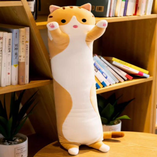 Gato gris de peluche