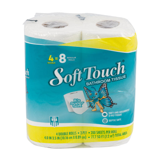 Rollo De Papel Higiénico De 4 Rollos De 200 Hojas