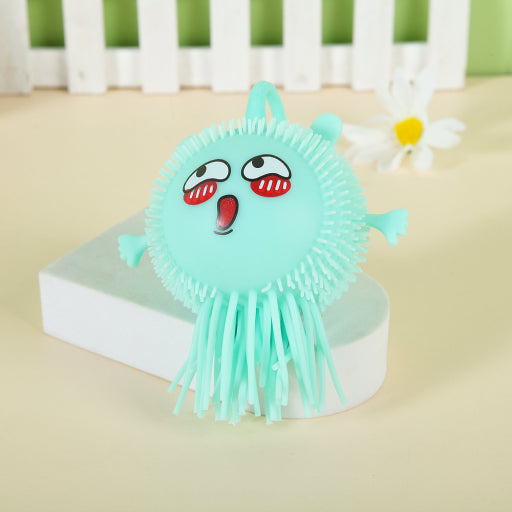 Bola de pelo brillante de pulpo bebé