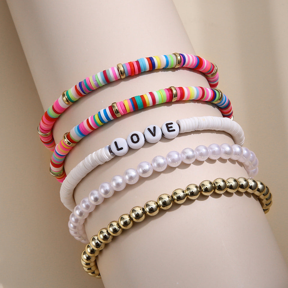 Pulsera de cuencas arcoiris