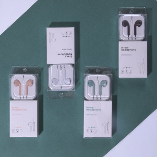 Auriculares coloridos (blancos)