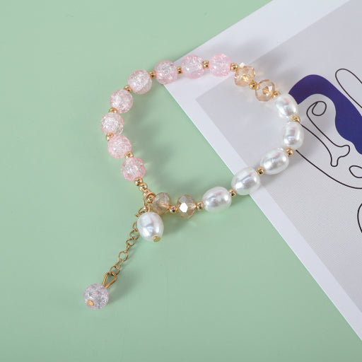 Pulsera AB con cuentas de perlas