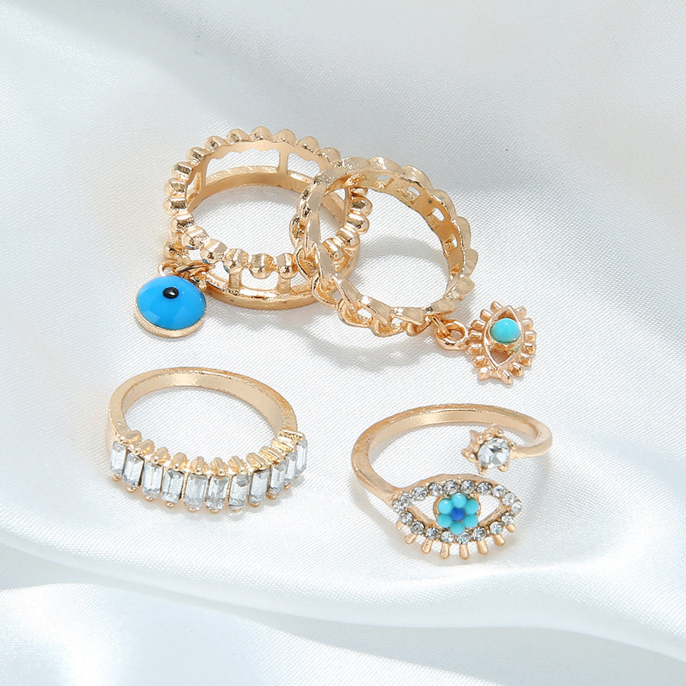 Anillos con dijes de ojos